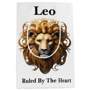 Leo The Lion: Zodiac's Fiery Birth Sign Medium Gift Bag