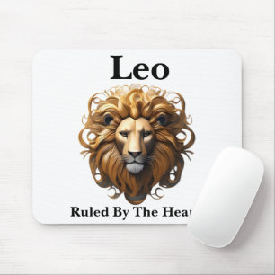 Leo The Lion: Zodiac's Fiery Birth Sign Mouse Pad