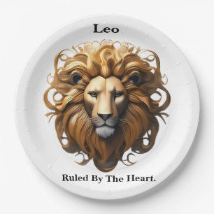 Leo The Lion: Zodiac's Fiery Birth Sign Paper Plate