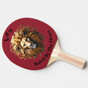 Leo The Lion: Zodiac's Fiery Birth Sign Ping Pong Paddle