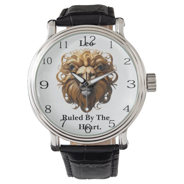 Leo The Lion: Zodiac's Fiery Birth Sign Watch (Front)