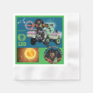 Leo Theme birthday party favour Table Napkins. Napkin