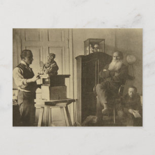 Leo Tolstoy and the sculptor Prince Paolo Postcard