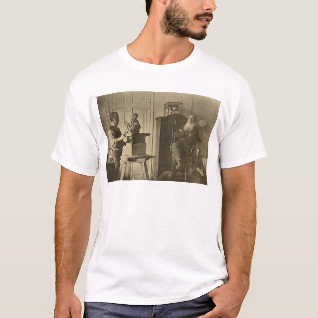 Leo Tolstoy and the sculptor Prince Paolo T-Shirt (Front)