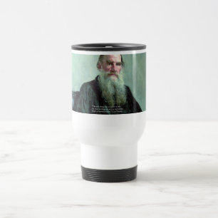 Leo Tolstoy "Know Nothing" Quote GIfts Tees Cards Travel Mug