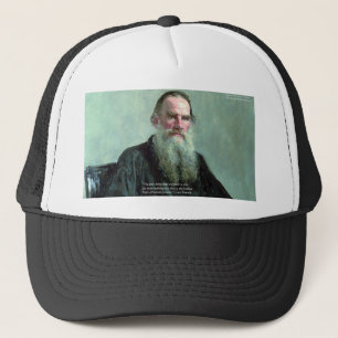 Leo Tolstoy "Know Nothing" Quote GIfts Tees Cards Trucker Hat
