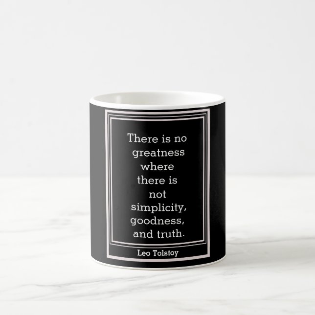 "Leo Tolstoy quote = mug (Center)