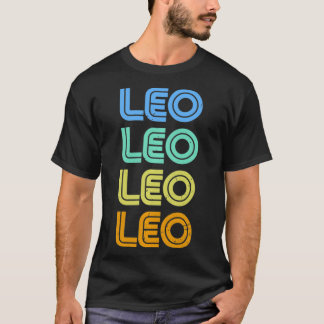 Leo Vintage Retro Zodiac Sign Leo Constellation &  T-Shirt