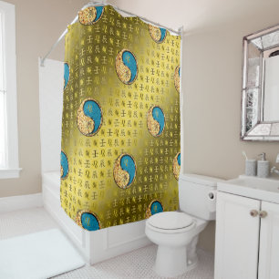 Leo & Water Dragon Shower Curtain