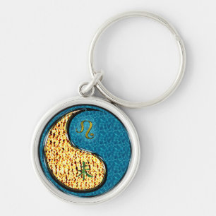 Leo & Water Goat Key Ring