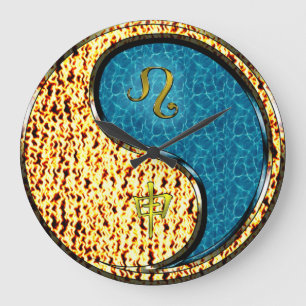 Leo & Water Monkey Large Clock