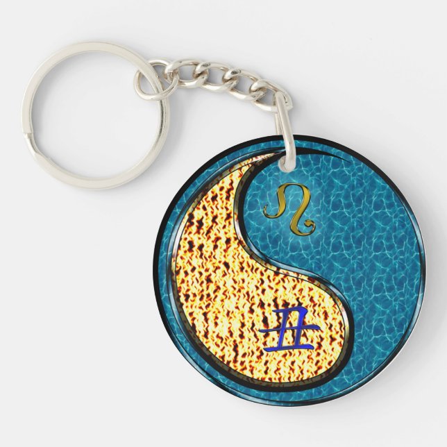 Leo & Water Ox Key Ring (Front)