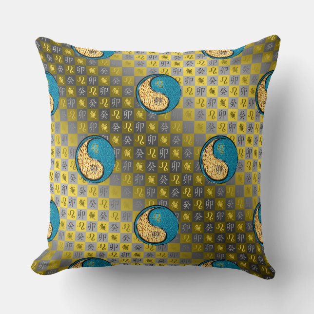 Leo & Water Rabbit Cushion (Front)