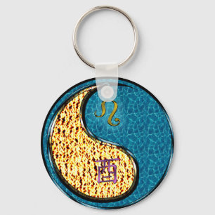 Leo & Water Rooster Key Ring