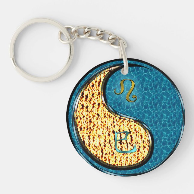 Leo & Water Snake Key Ring (Front)
