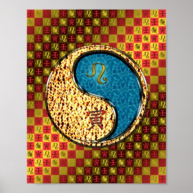 Leo & Water Tiger Poster (Front)