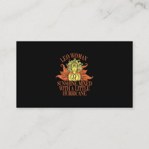 Leo Woman Zodiac Sign July August Birthday Enclosure Card