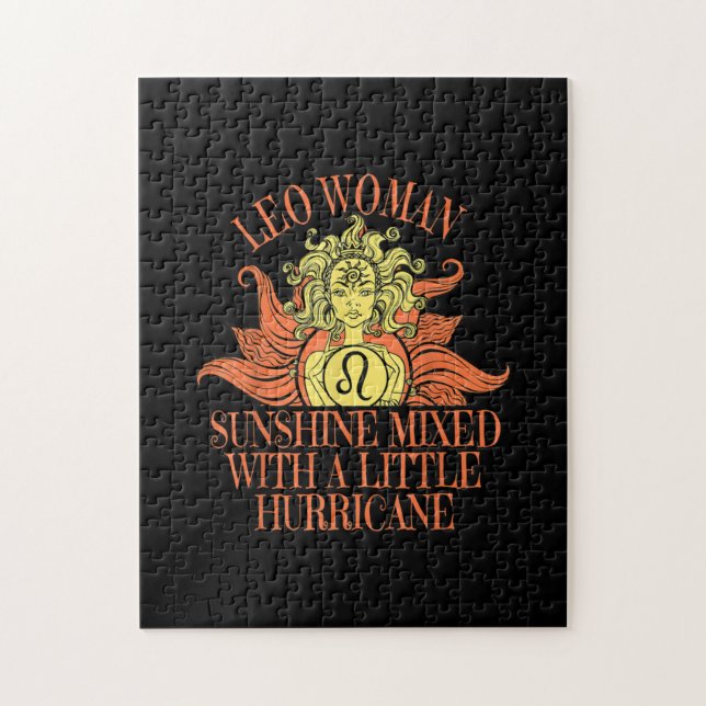 Leo Woman Zodiac Sign July August Birthday Jigsaw Puzzle (Vertical)