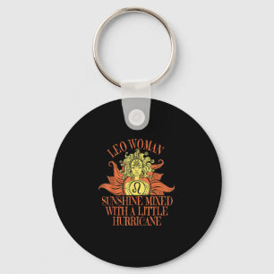 Leo Woman Zodiac Sign July August Birthday Key Ring
