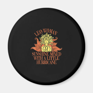 Leo Woman Zodiac Sign July August Birthday Magnet