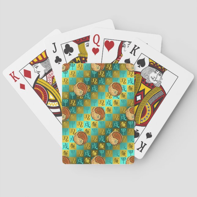 Leo & Wood Dog Playing Cards (Back)