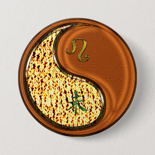 Leo & Wood Goat 7.5 Cm Round Badge