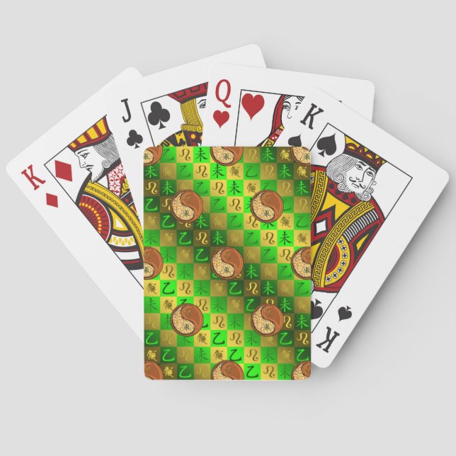 Leo & Wood Goat Playing Cards (Back)