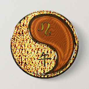 Leo & Wood Horse 7.5 Cm Round Badge