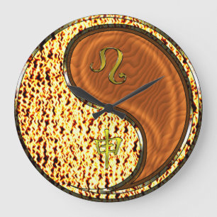 Leo & Wood Monkey Large Clock
