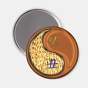 Leo & Wood Ox Magnet