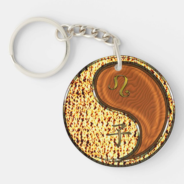 Leo & Wood Rat Key Ring (Front)