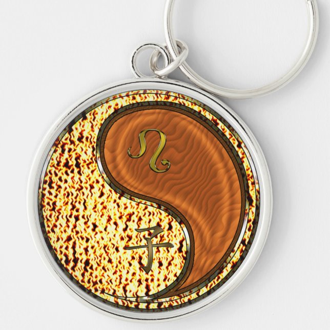 Leo & Wood Rat Key Ring (Front)