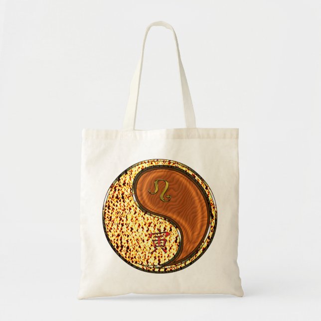 Leo & Wood Tiger Tote Bag (Front)