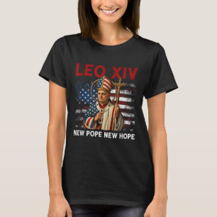 Leo Xiv New Pope New Hope Flag Retro Vintage T-Shirt