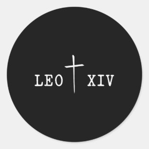 Leo Xiv Pope Shirt – New Pope 2025 Catholic Classic Round Sticker