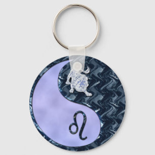 Leo Yin Yang Key Ring