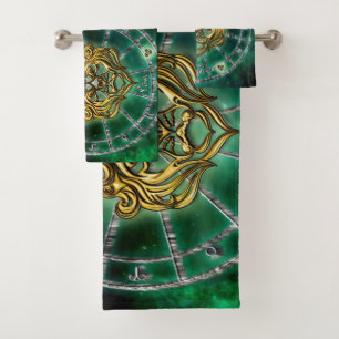 Leo Zodiac Astrology design Bath Towel Set