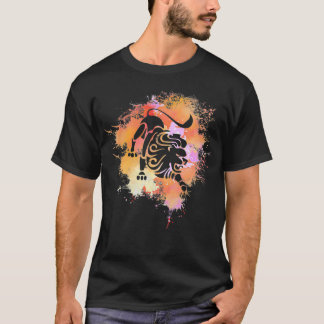 Leo Zodiac Birthday Watersplash Leo Horoscope Sig T-Shirt