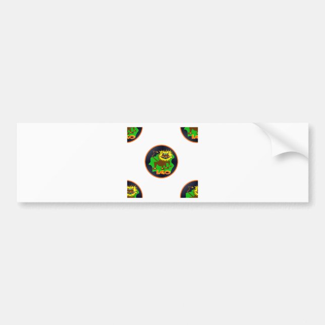 leo zodiac bumper sticker (Front)