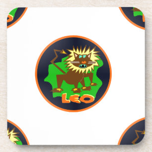 leo zodiac coaster