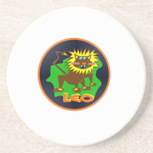 leo zodiac coaster