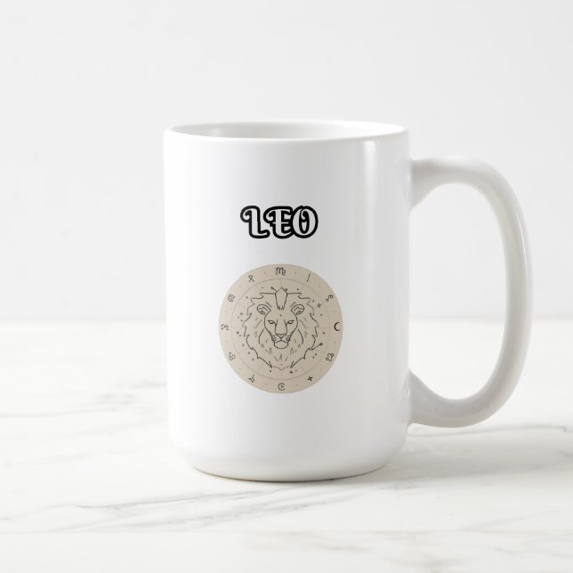leo zodiac coffee mug (Right)