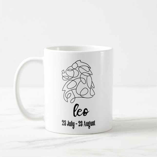 Leo, Zodiac Coffee Mug (Left)