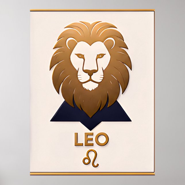 Leo Zodiac Decor Astrology Gift (Front)