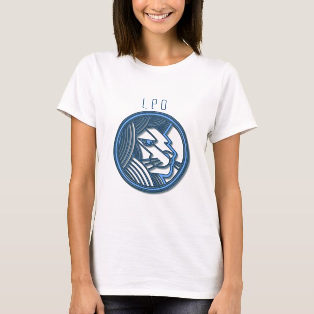 Leo Zodiac Fitted T-Shirt (Front)