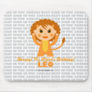 Leo Zodiac for Kids Mouse Pad