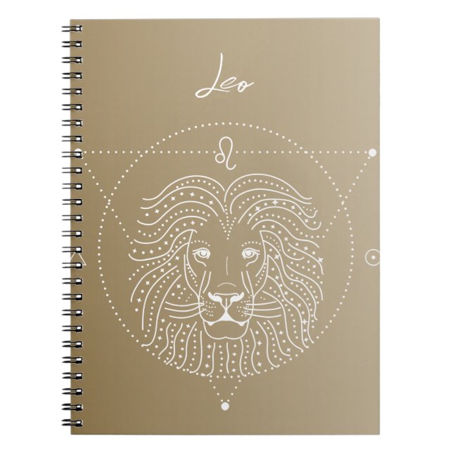 Leo zodiac horoscope star sign gradient notebook (Front)