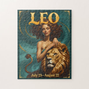 Leo Zodiac Jigsaw July/August Lion Gift Puzzle