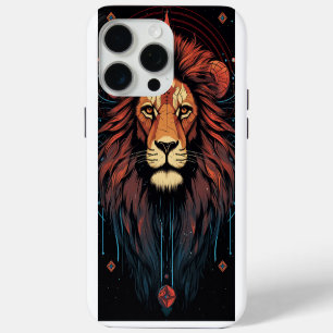 Leo Zodiac Lion Graphic Print iPhone 15 Pro Max Case