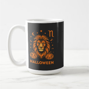 Leo Zodiac Lion Halloween Pumpkins Spooky Coffee Mug